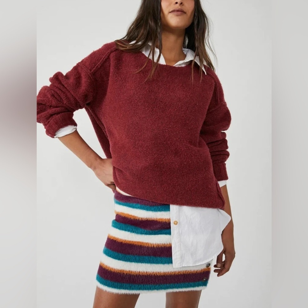 Free People Ciara Fig Jam Sweater Mini Skirt
Size Small - Picture 2 of 7